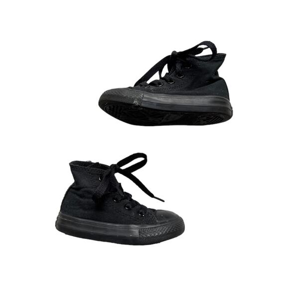 Converse All-Star Black Hi-Top Sneakers Size 5c - Picture 3 of 6